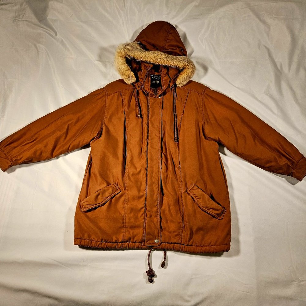 Bromley Sport Thermoloft Winter‎ Coat with Real Fur Lined Detachable Hood Size M